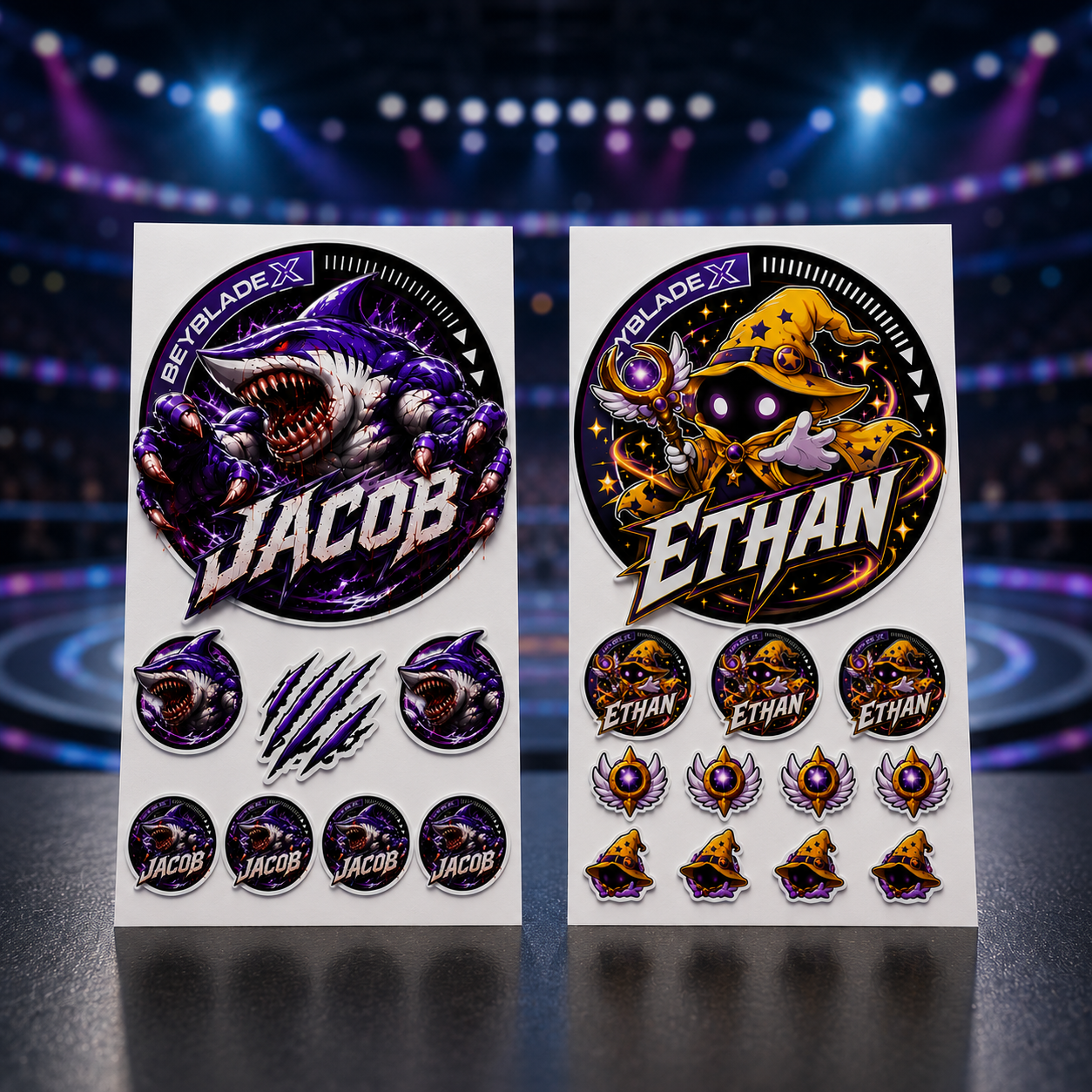 Create Your Own Beyblade Style Logo Sticker